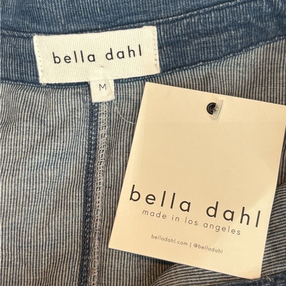 Bella Dahl revolve mixed blue fall flannel denim button down shirt medium NWT - Picture 2 of 14